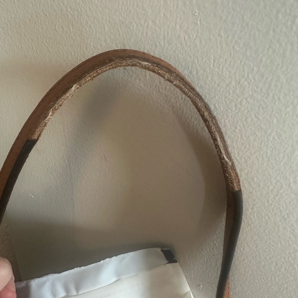 Tory Burch Cognac Leather Tote with Gold Logo - Picture 7 of 8